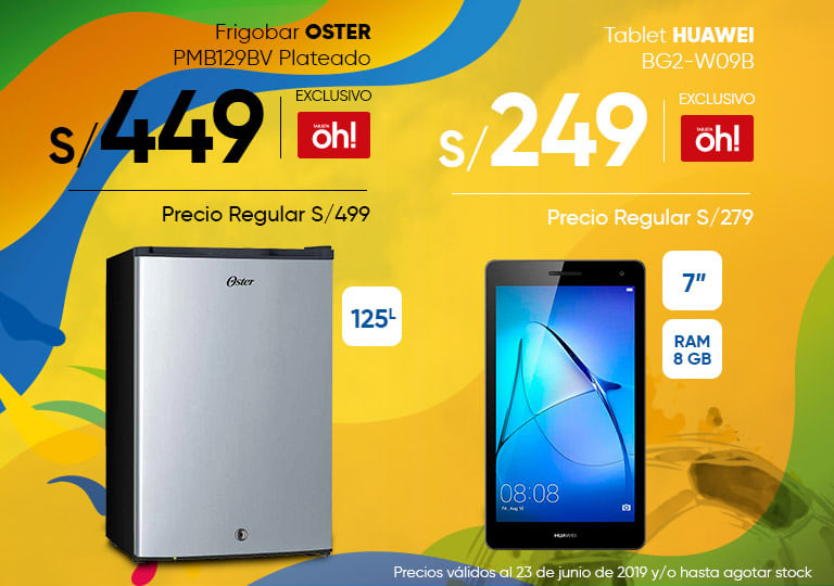 Frigobar OSTER PMB129BV Tablet HUAWEI BG2-W09B