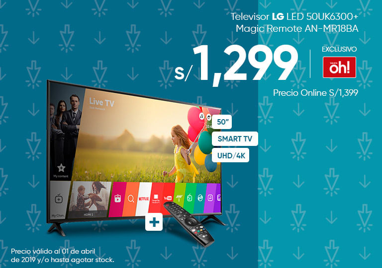 Televisor LG LED 50UK6300