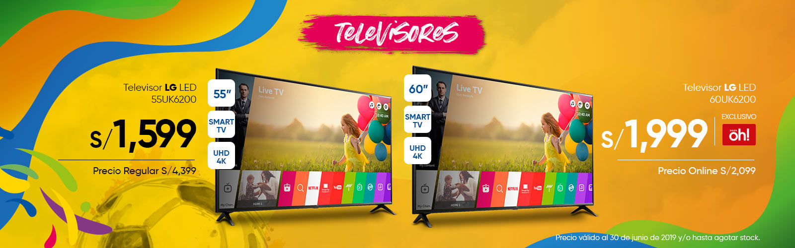 Televisor LG LED 55UK6200 60UK6200