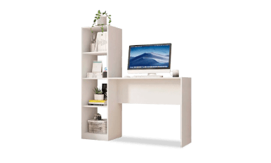 Mesa De Escritorio Con Cajon Blanco Pequeño Moderno Para Laptop Cuarto  Baratos
