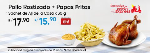 Pollo papas aji