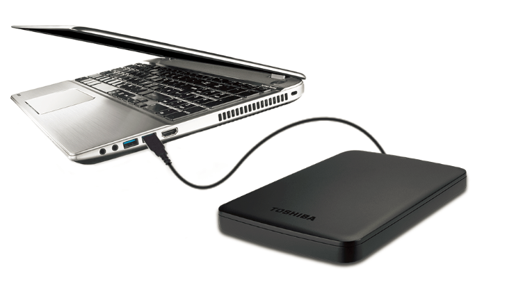 funcionamiento plug and play memoria externa portable toshiba