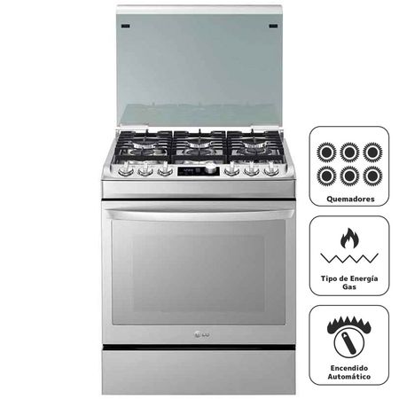 Cocina a Gas LG 6 Quemadores RSG316T Acero Inoxidable | plazaVea -  Supermercado