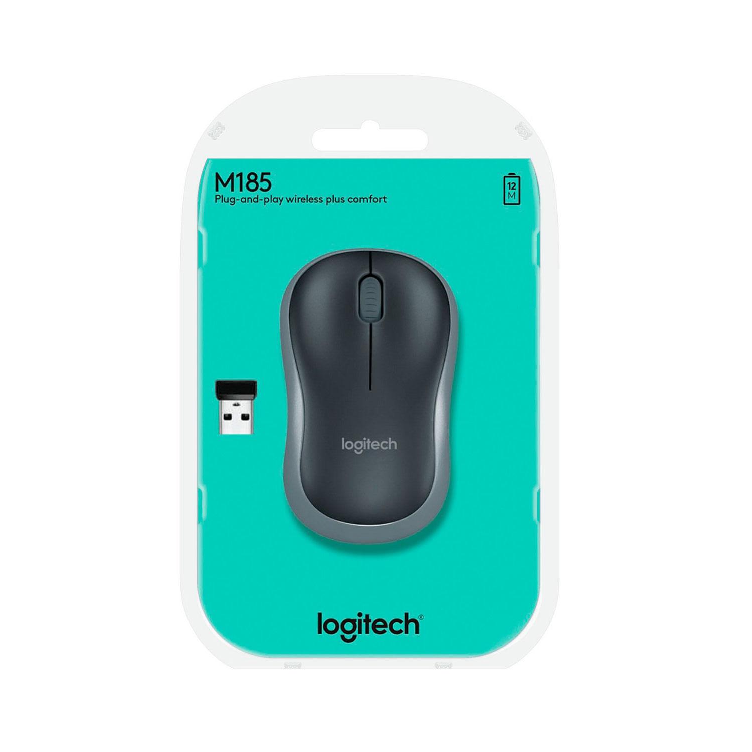 Mouse Logitech M185 Inalambrico Grey