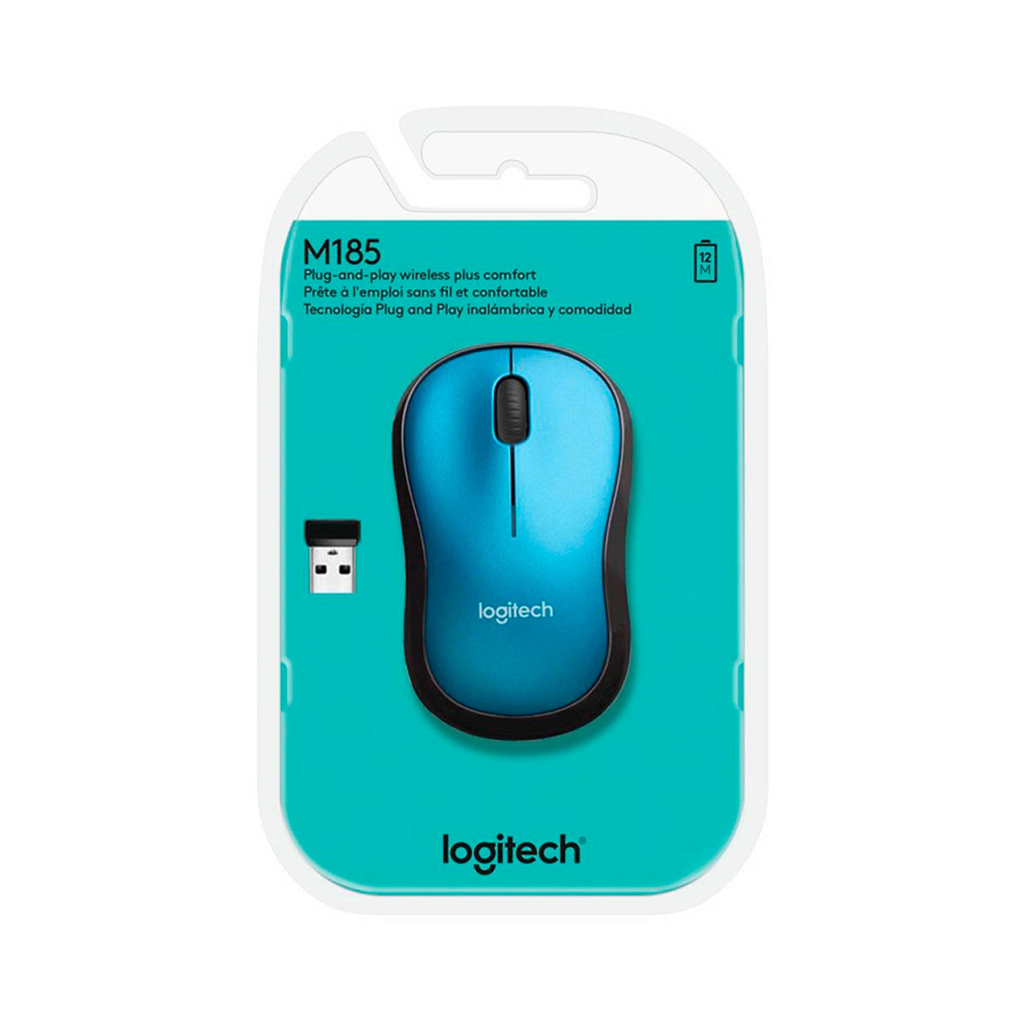 Mouse Logitech M185 Inalambrico Blue