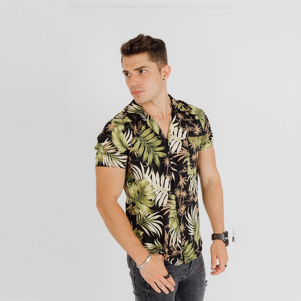 Camisa Hawaiana TROPIKL Slim Fit | plazaVea - Supermercado