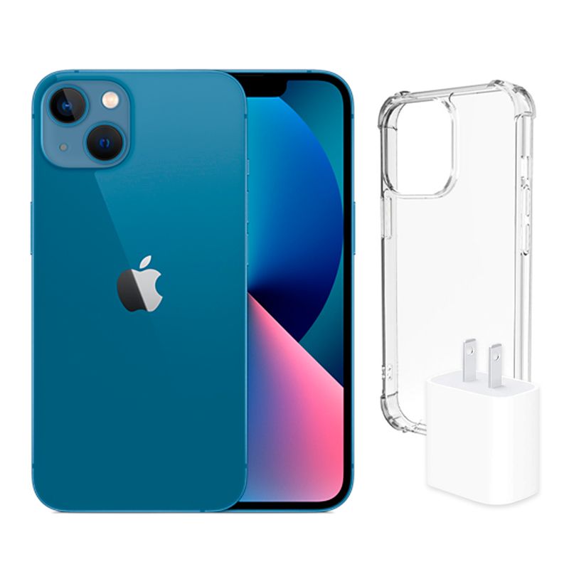 iPhone 13 128GB Azul + Adaptador 20w + Case Space