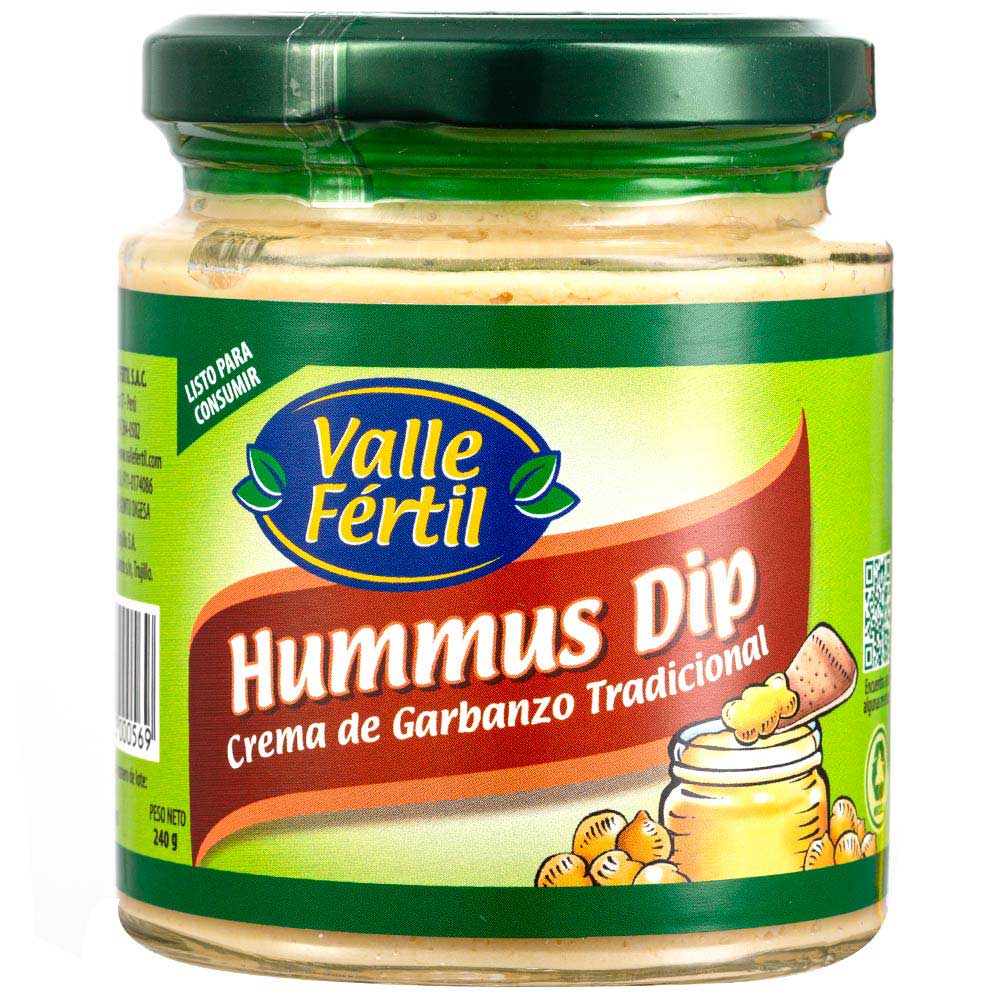 Crema de Garbanzo Tradicional VALLE FERTIL Frasco 240g