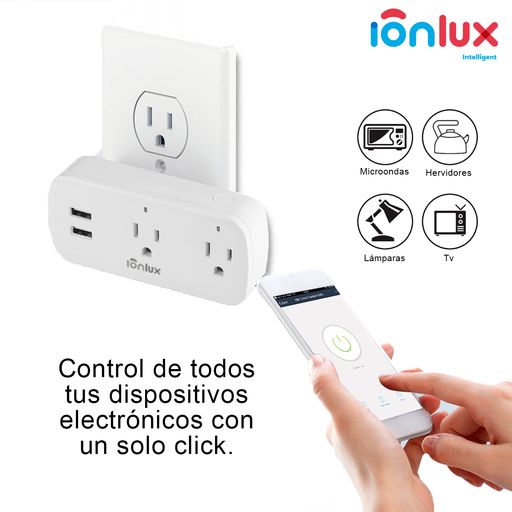 Enchufe Conector Tomacorriente Inteligente Smart Plug Wifi con App tuya  Smart Alexa Google Home