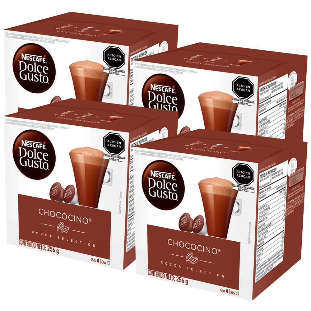 Pack Café Chococino NESCAFÉ Dolce Gusto Caja 16 Cápsulas Paquete 4un |  plazaVea - Supermercado