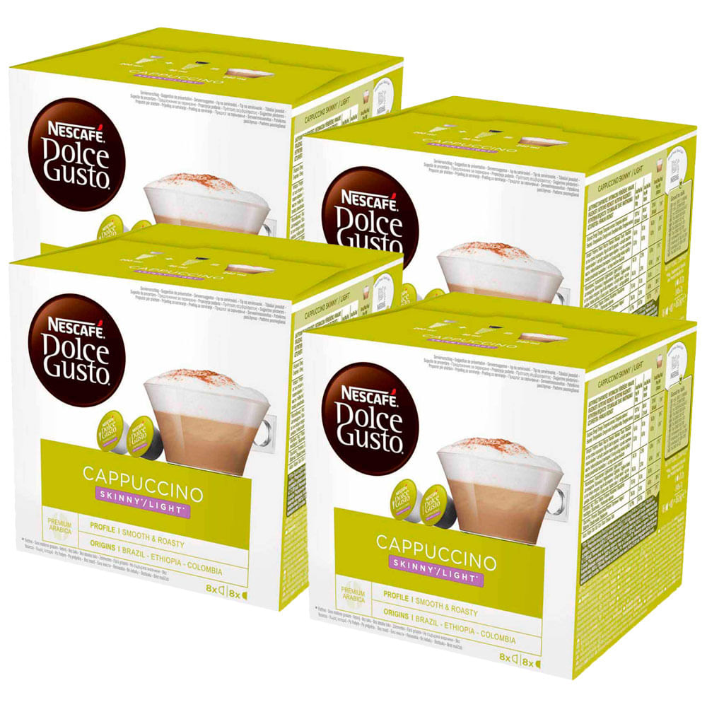 Pack Café Capuccino Skinny NESCAFÉ Dolce Gusto Caja 16 Cápsulas Paquete 4un  | plazaVea - Supermercado
