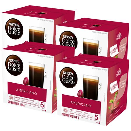 Pack Café Americano NESCAFÉ Dolce Gusto Caja 16 Cápsulas Paquete 4un |  plazaVea - Supermercado