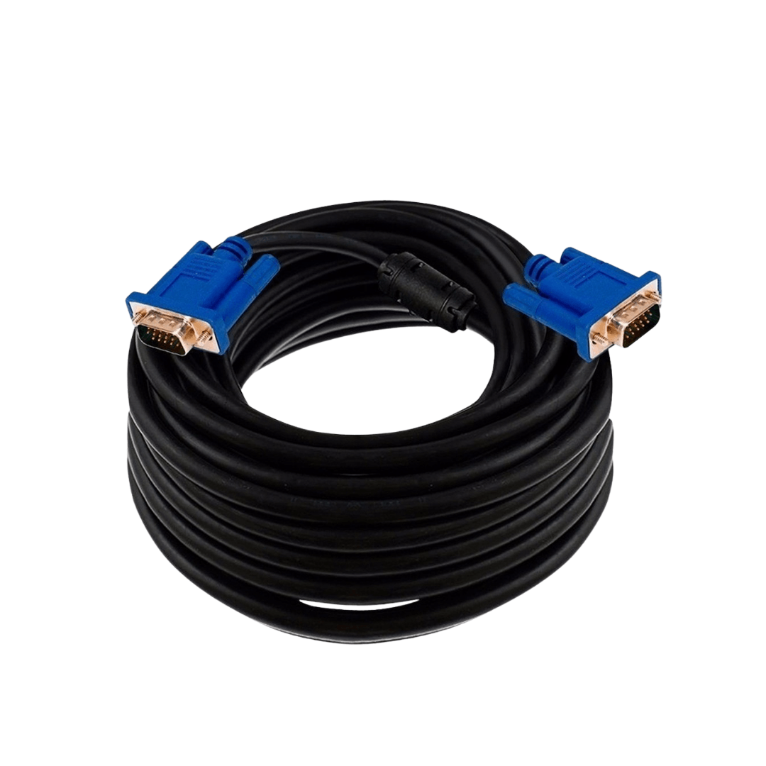 Cable VGA a VGA 1.5 m 15 Pines Doble Filtro Macho Macho PC