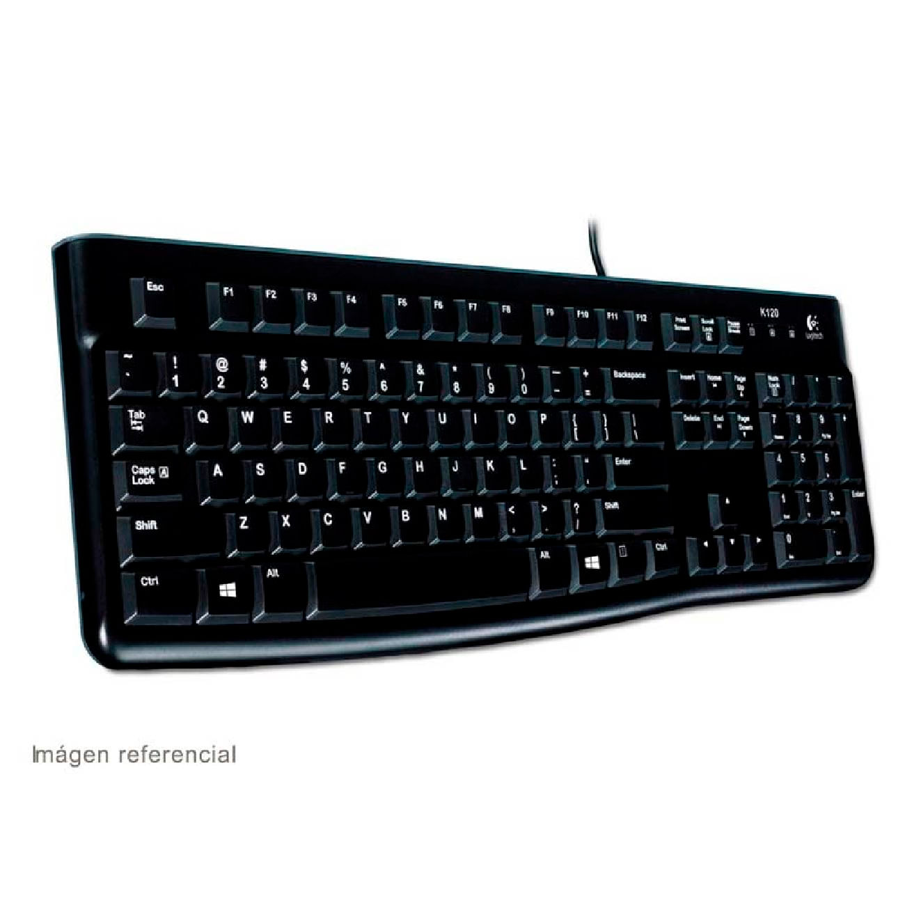 Teclado Logitech K120 USB Sp Black Pn 920-004422