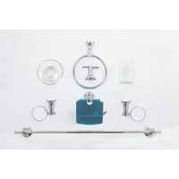 Set de accesorios de baño Metalhsa 6 piezas Linea 8000