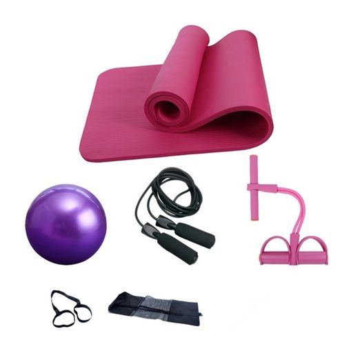 Bandas Elásticas Circulares Algodón Set X3 Fitness Pilates Remmo Rosa