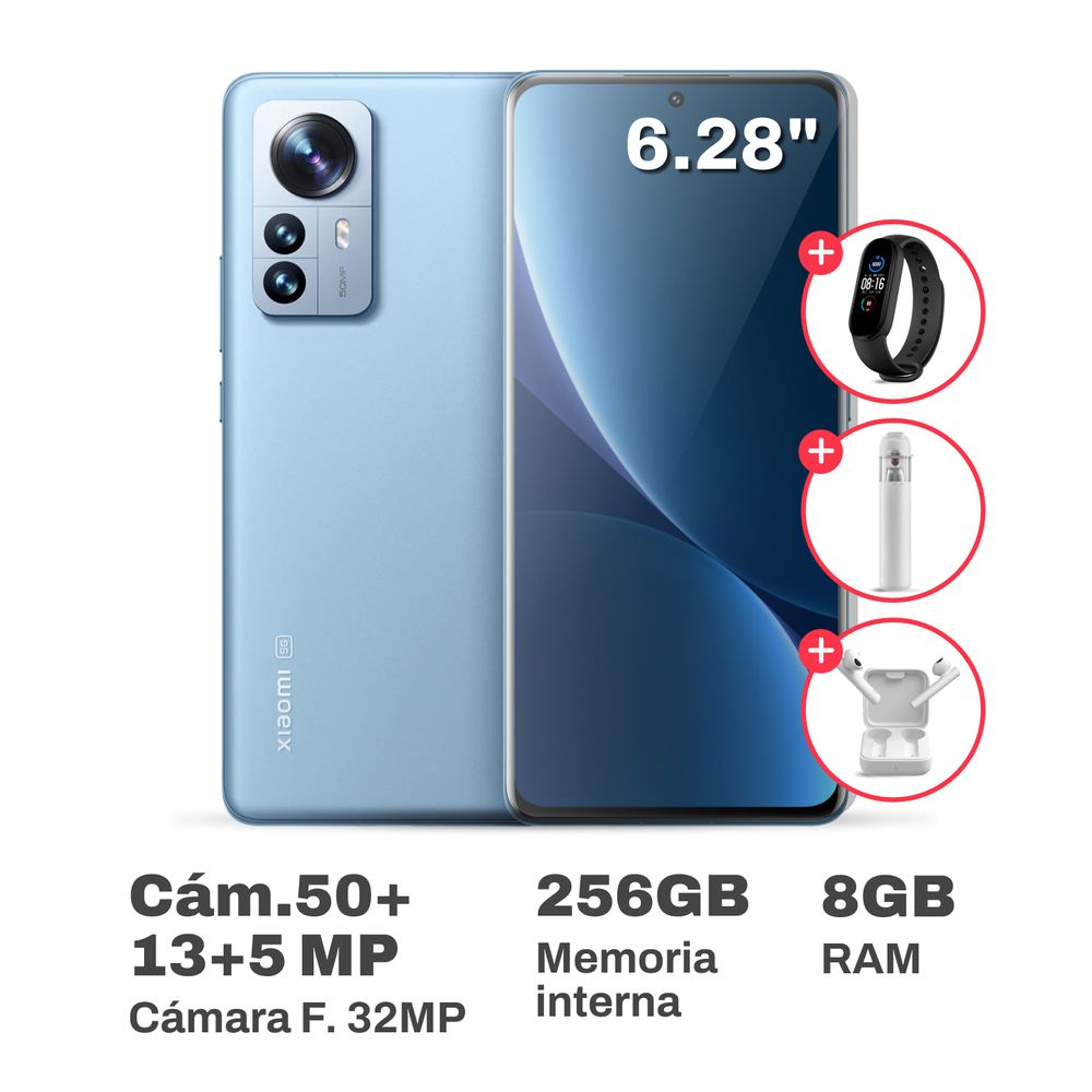 Celular Xiaomi 12 6.28"" 8GB RAM 256GB Blue