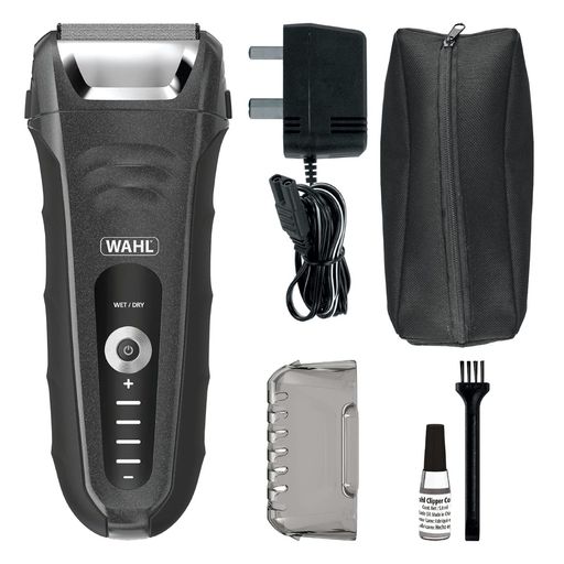 Wahl Afeitadora Aqua Shave IPX7, recargable e inalámbrica, con batería  Li-Ion, color Negro