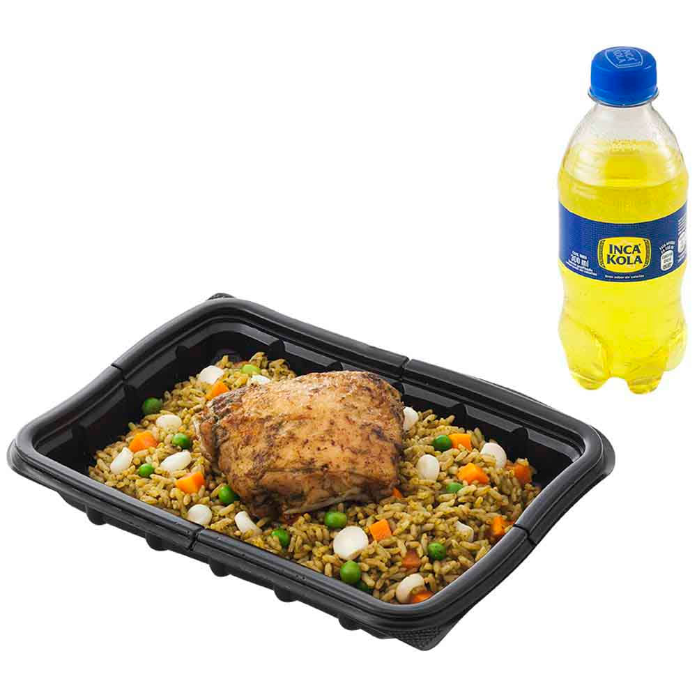 Arroz con Pollo LA FLORENCIA Bandeja 450g Arroz con Pollo + Inka Cola Regular 300ml