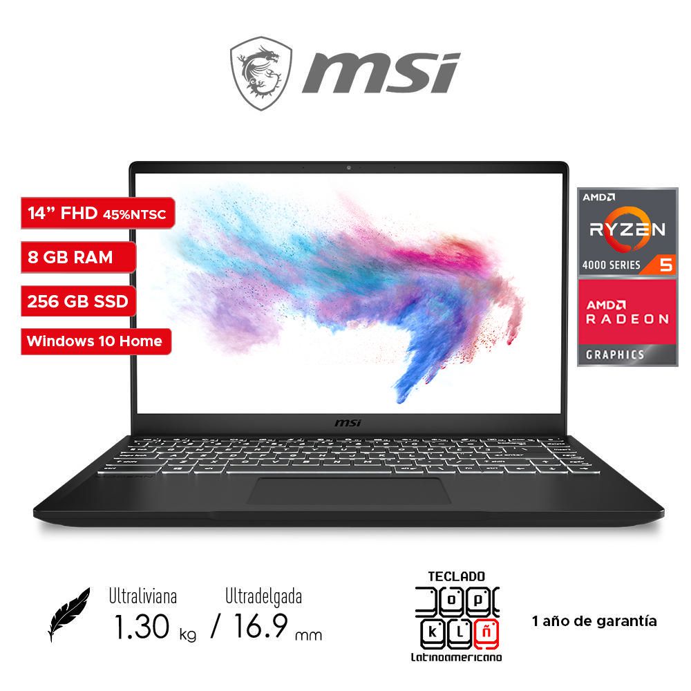 Ноутбук msi modern 14 b4mw 406ru 9s7 14dk14 406 серый обзор