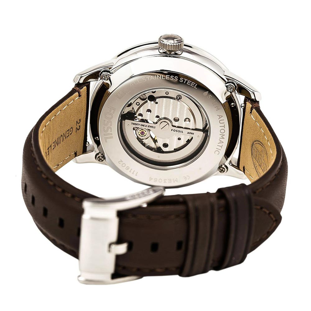 Reloj Fossil Townsman ME3064 Automático Correa de Cuero Marrón ...