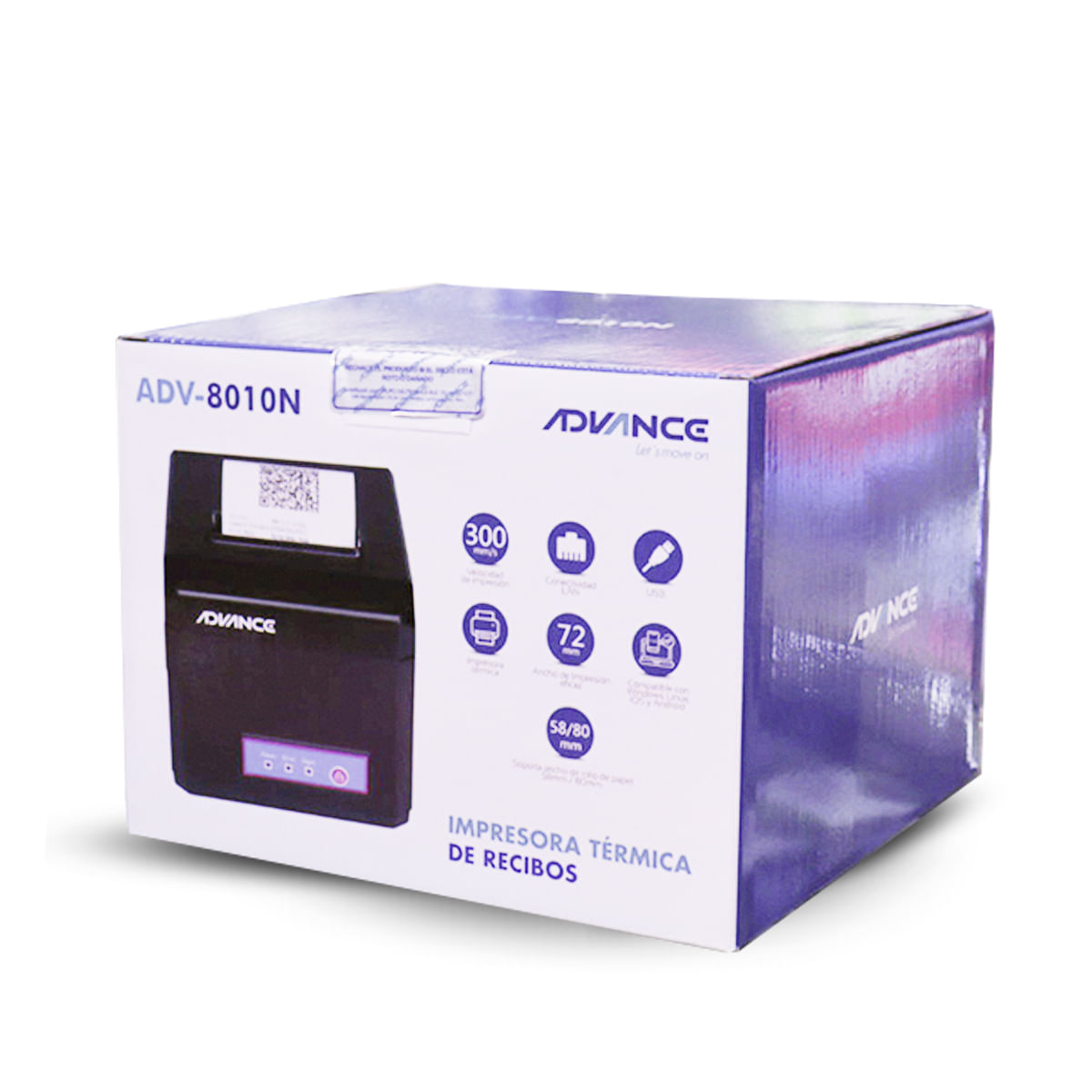 Impresora Térmica Advance Adv-8010 Negro - Ethernet 80mm