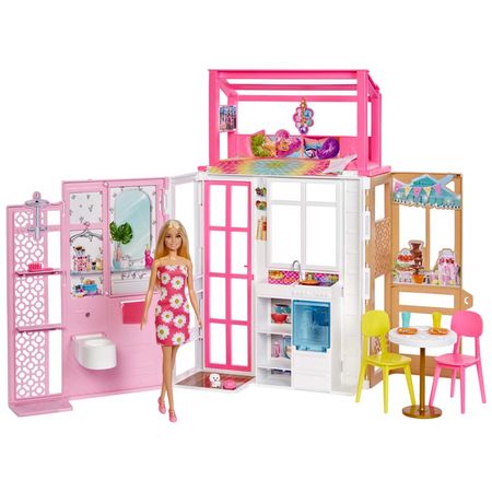 Set de Juego BARBIE Casa Glam Rosa HCD48 plazaVea Supermercado