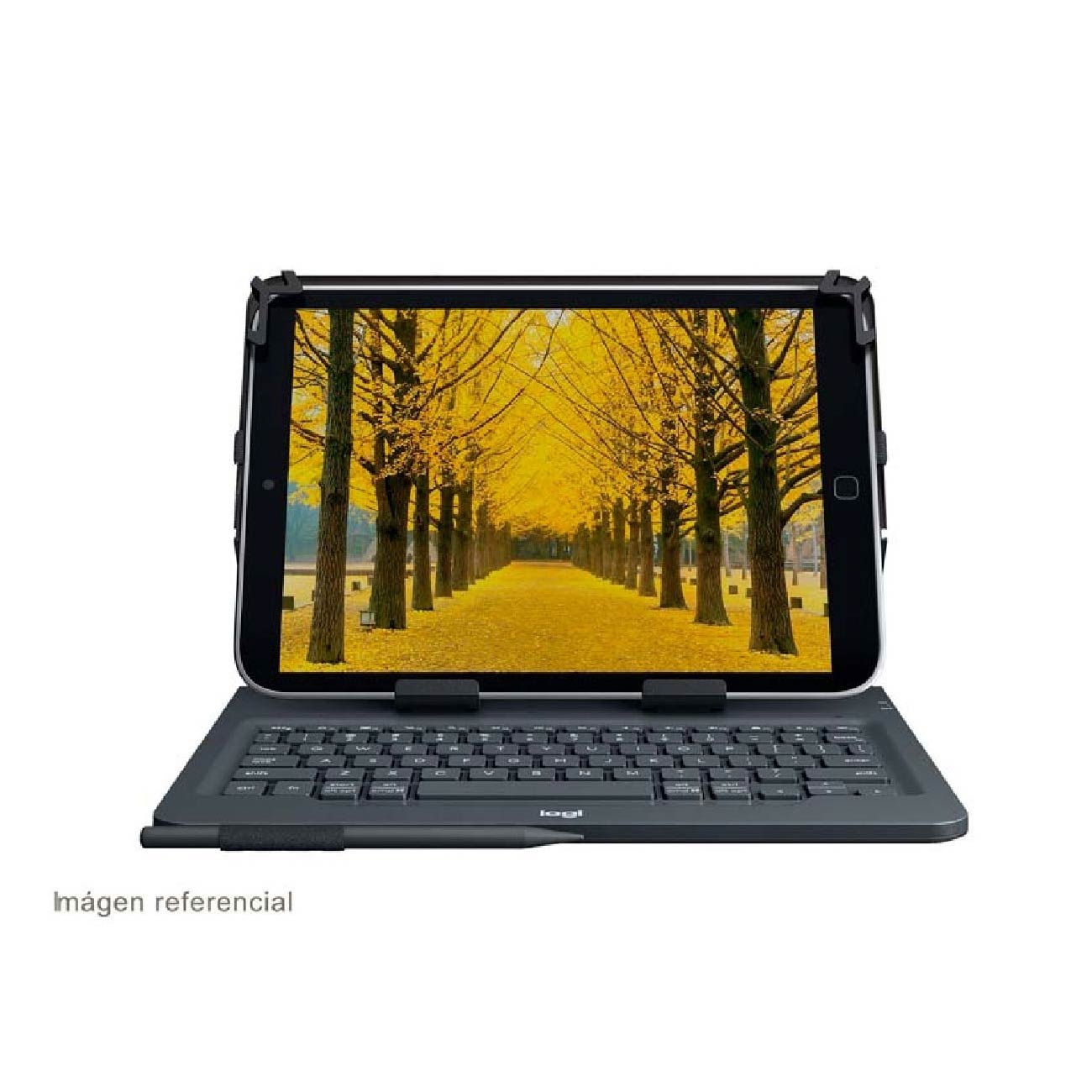 Logitech Funda con Teclado para Tablet Universal Folio 10 Bluetooth Negro