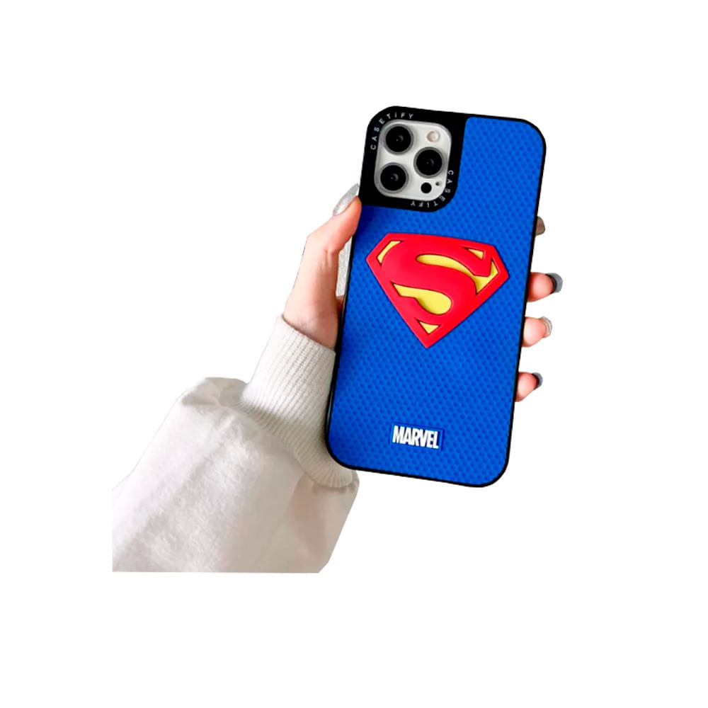 Case silicona Marvel Superman para iphone 8 Plus