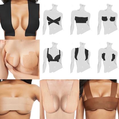 Cinta Pecho Adhesiva Boob Tape Cinta Levanta Senos Brasier