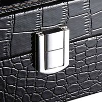 Organizador Porta Reloj Diseño Piel de Cocodrilo Caja 12 Relojes N