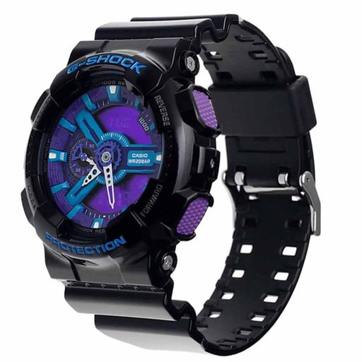 Reloj Casio G-Shock GA110HC-1A Para Hombre Digital Analógico Luz Automática  Negro Morado