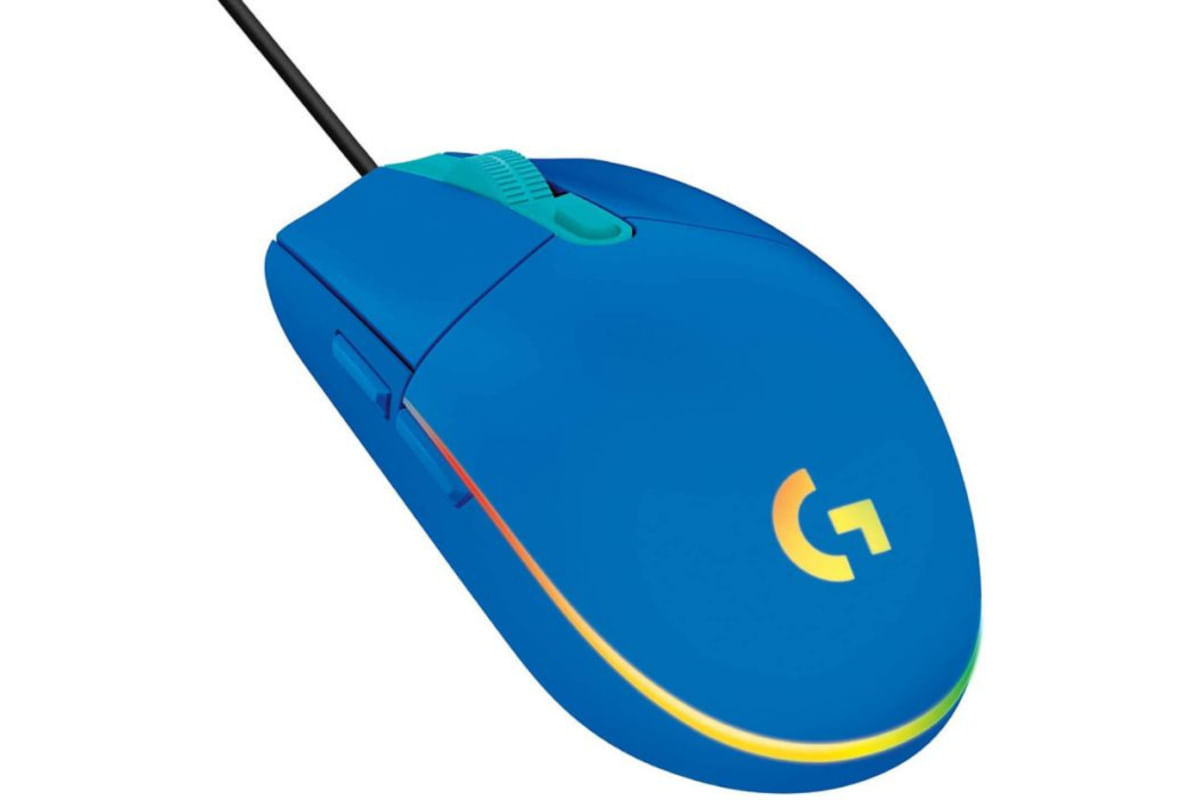 Mouse Logitech G203 Lightsync Optical 8000 DPI RGB AZUL