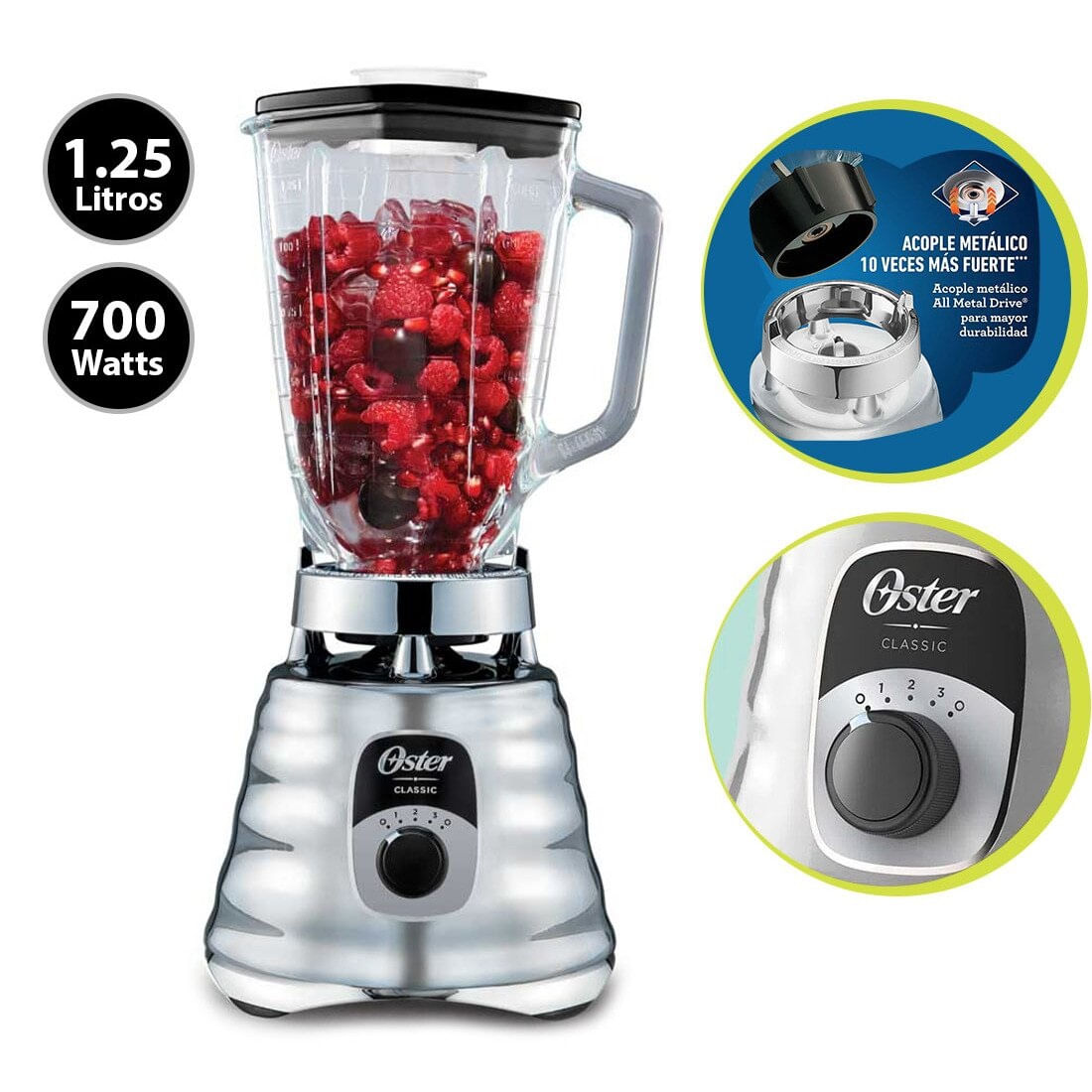 Licuadora Clásica Oster BLST4655 1.25 Lts