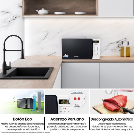 Horno Microondas SAMSUNG 22L AMW831K Blanco | plazaVea - Supermercado