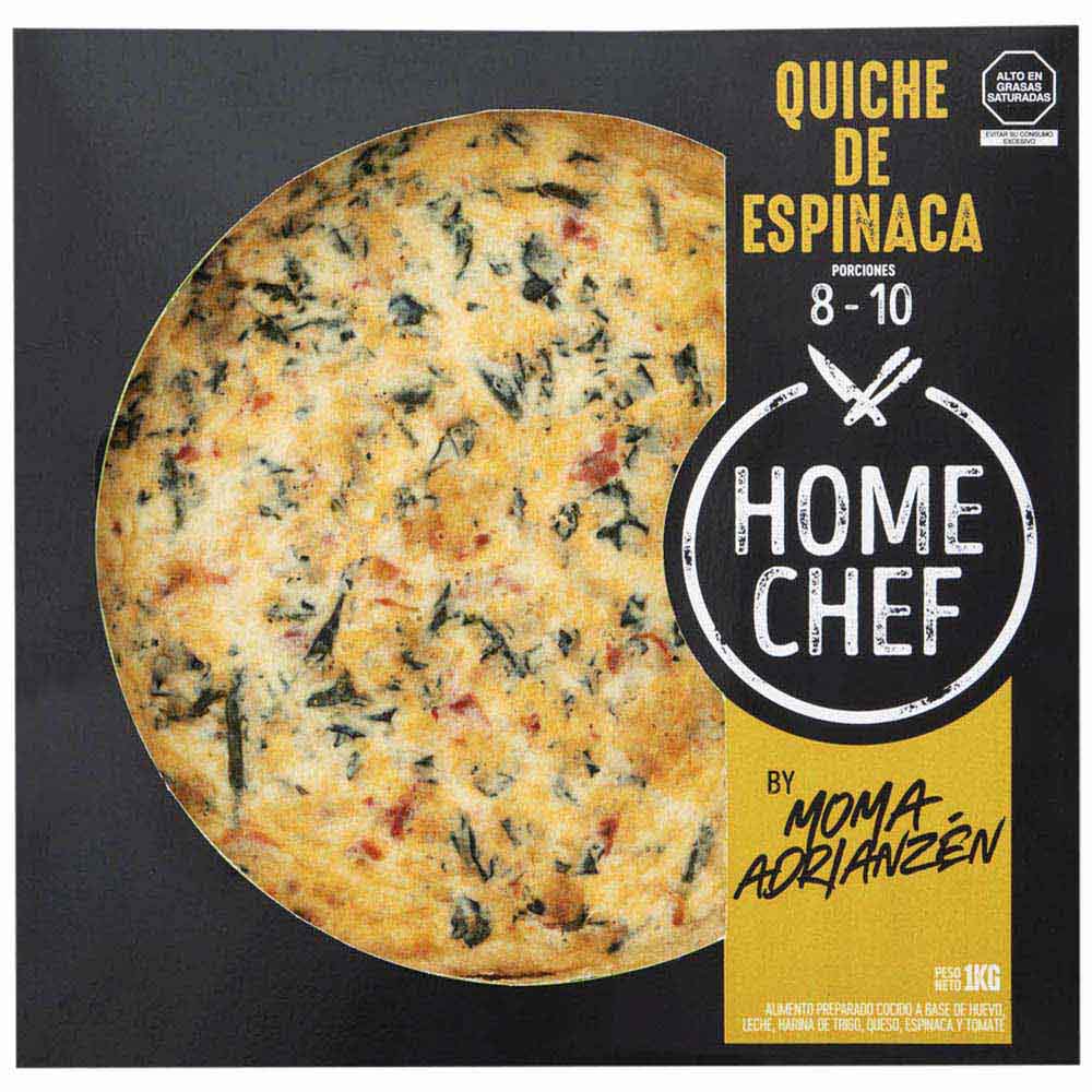 Quiche de Tomate y Espinaca HOME CHEF Caja 1un