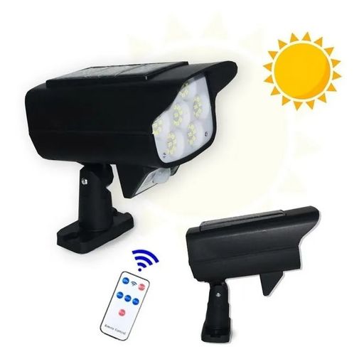 Luz Solar Exterior, Foco De 77 Led-cob Lámpara Con Sensor De