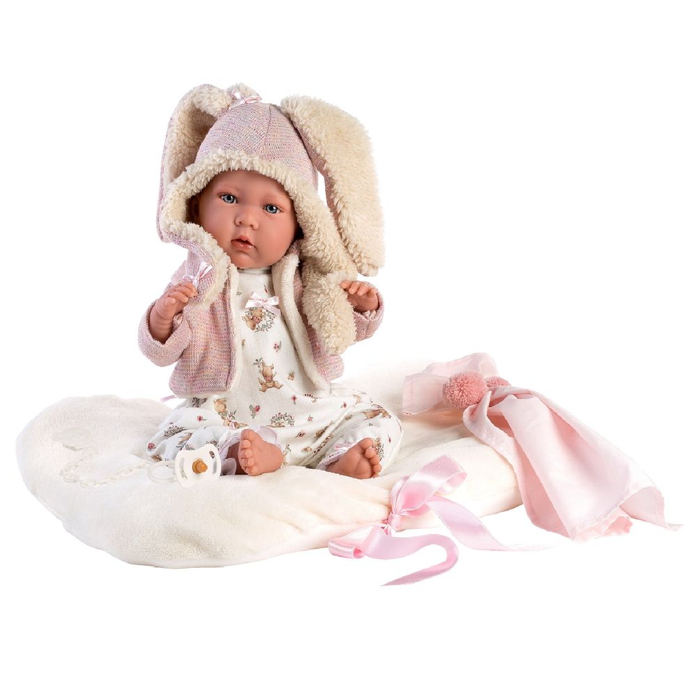 Muñeca Cuerpo De Tela Mimi Cojín Seta Llorona 42 cm - Fabricado en Muñeca Cuerpo De Tela Mimi Cojín Seta Llorona 42 cm - Fabricado en