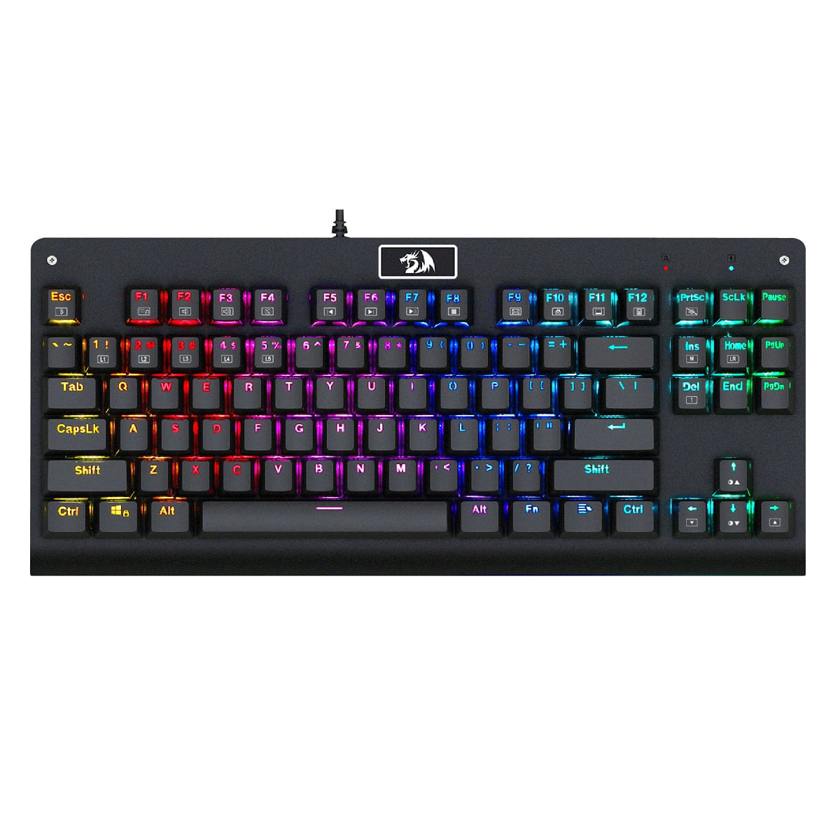 Teclado Redragon Dark Avenger K568 RGB Switch Red Negro