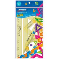 Estuche Geométrico ARTESCO Amarillo 20cm