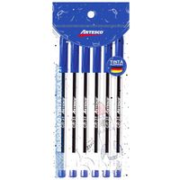 Lapiceros ARTESCO CR-31 Azul Bolsa 6un