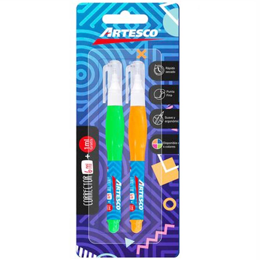 Mini Corrector ARTESCO Colors 6ml Blíster 2un