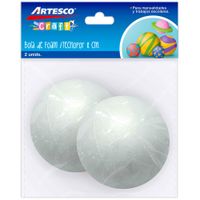 Bola de Tecnopor ARTESCO 8cm Paquete 2un
