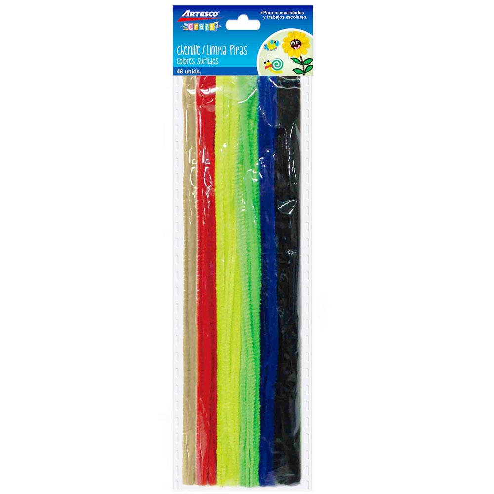 Chenille ARTESCO Colores Paquete 48un