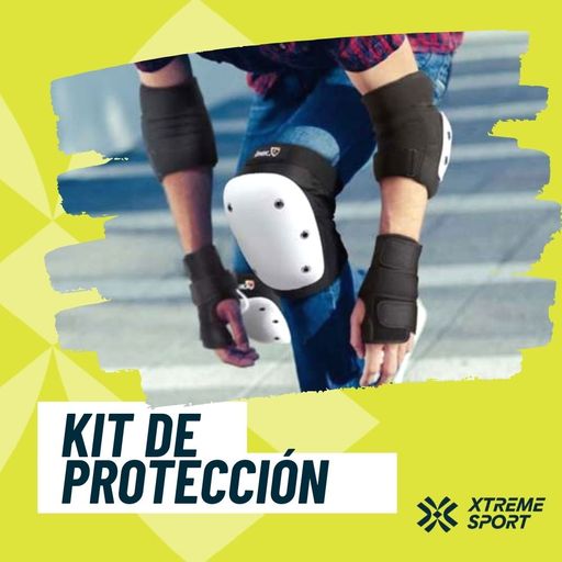 Kit de Proteccion Xtreme Rodillera, codera y muñequera Niño