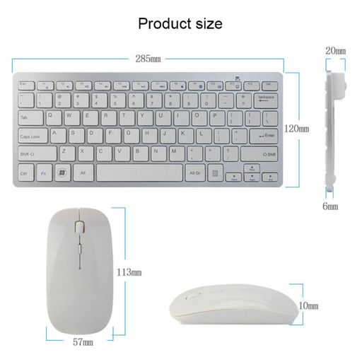 Teclado Mouse Inal mbrico Pack Marca Seisa para Comutadora