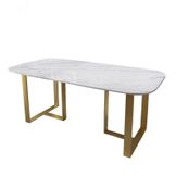 Ripley - MESA DE COMEDOR GOLDEN WHITE