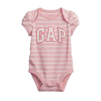 Body Baby GAP con Logo Color 100% Algodón Manga Corta para Bebé Niña