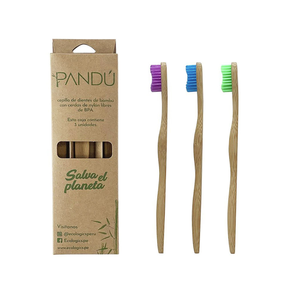 Cepillo Pandú Tripack - 3 UN