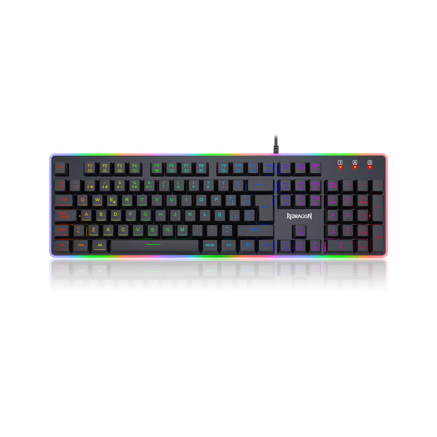 Teclado Gamer Redragon Dyaus Spanish K509RGB-SP Black